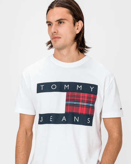 Tommy Jeans Plaid Centre Flag Тениска