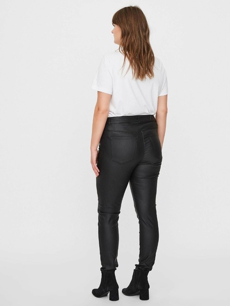 Vero Moda Curve Черни кожени панталони VERO MODA CURVE Seven