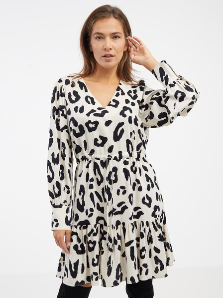 AWARE by VERO MODA Черно-бяла дамска шарена рокля AWARE by VERO MODA Harlem