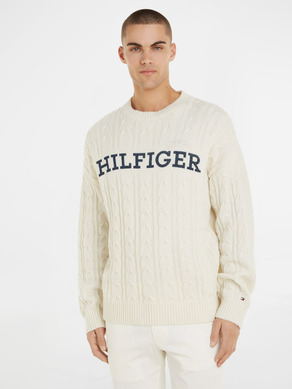 Tommy Hilfiger Cable Monotype Crew Neck Пуловер