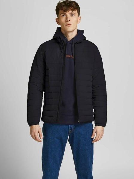 Jack & Jones Черно ватирано яке Jack & Jones Puffer