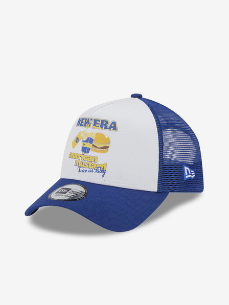 New Era Food Burger Blue A-Frame Trucker Cap