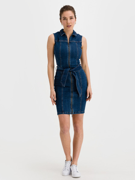Salsa Jeans Синя дънкова рокля Salsa Jeans