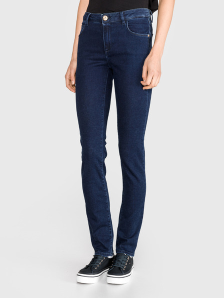Trussardi Jeans Сини дамски дънки с права кройка Trussardi Jeans