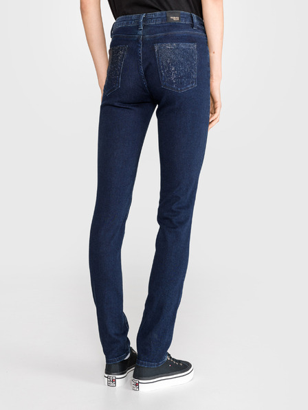 Trussardi Jeans Сини дамски дънки с права кройка Trussardi Jeans